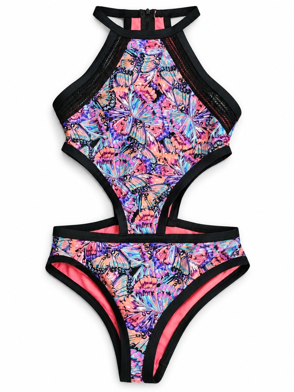 NWT Body Glove Fly Millie Butterfly Cutout One Piece Swimsuit M